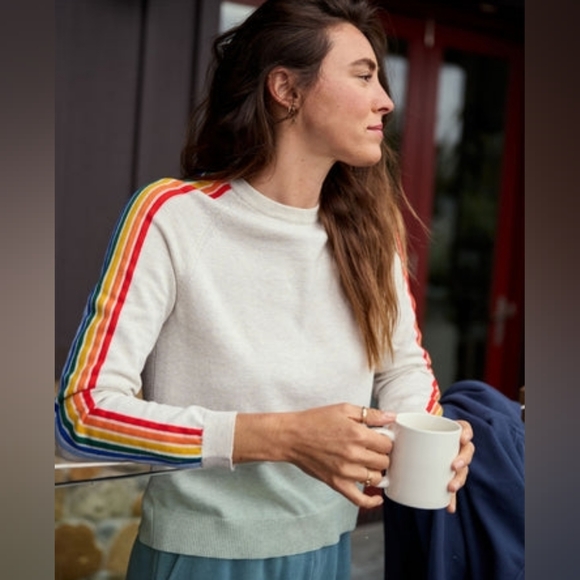 NWT Hippie Rose Women's Stiped Long Sleeve Crew Neck Pullover SZ M - Picture 4 of 6